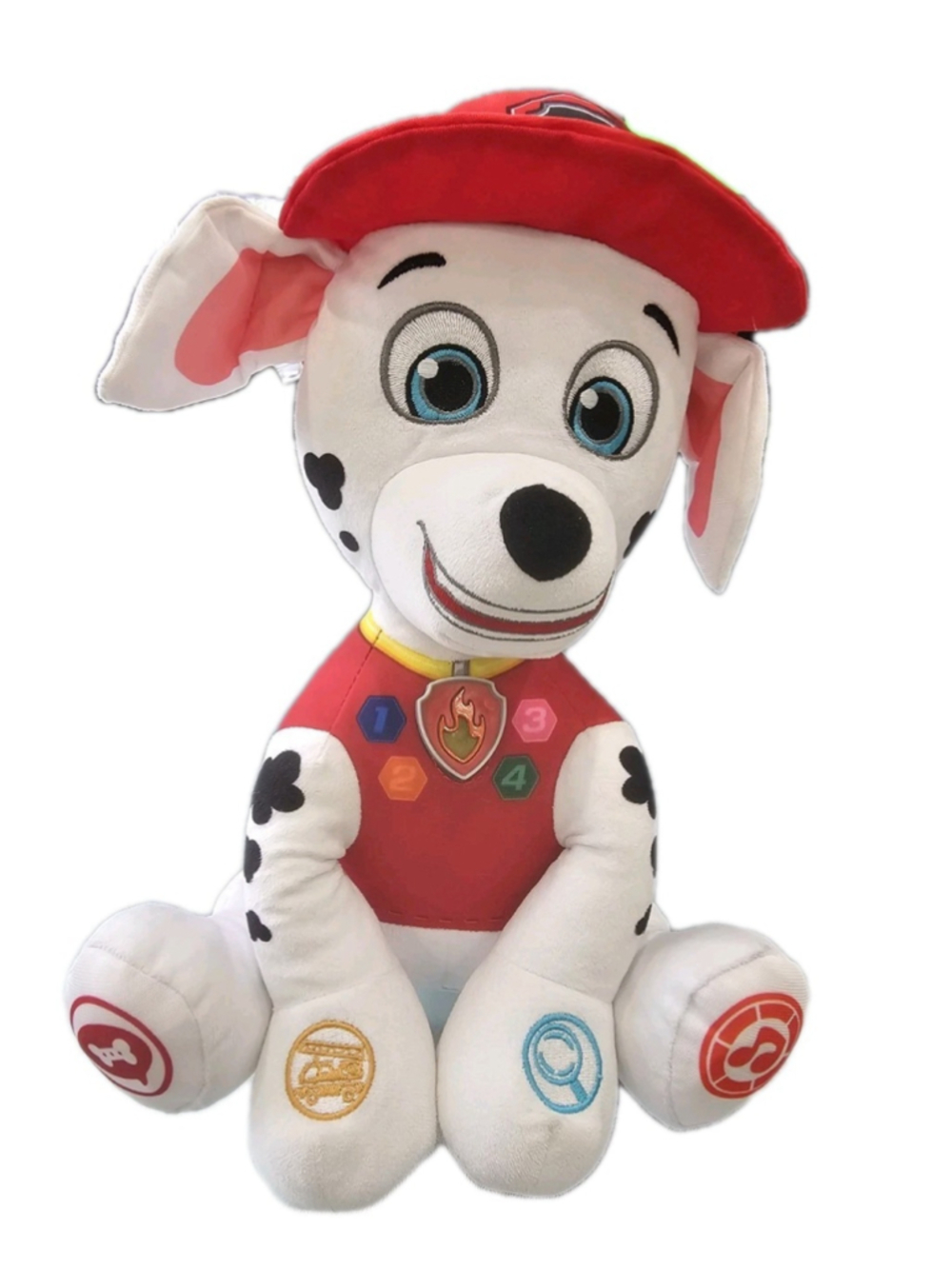 VTech Paw Patrol Marshall's Read To Me Adventure 12" Plush Stuffed Animal TESTED
